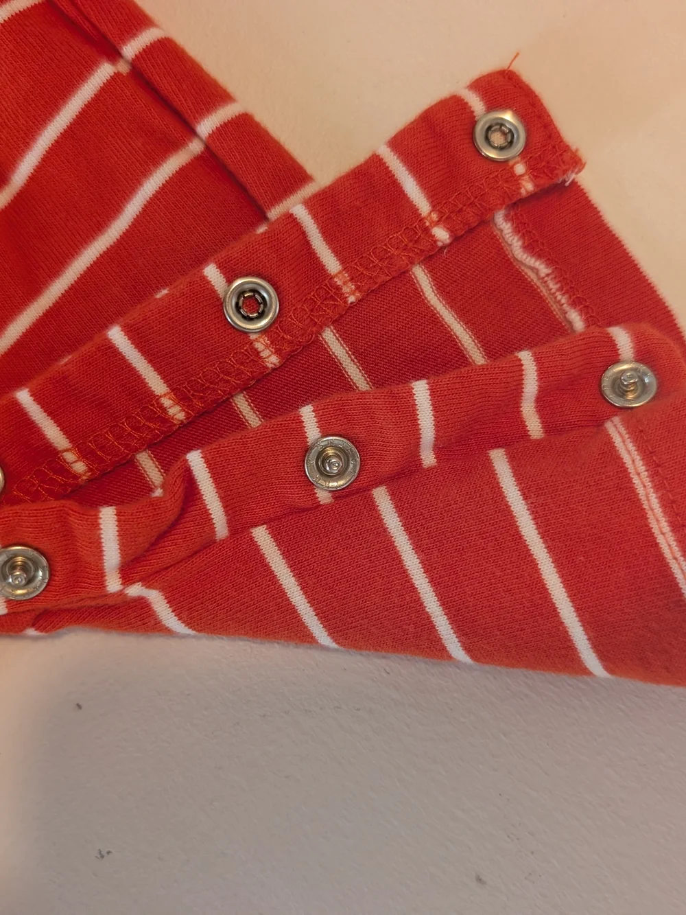 The Children's Place Red & White Striped Baby Bodysuit